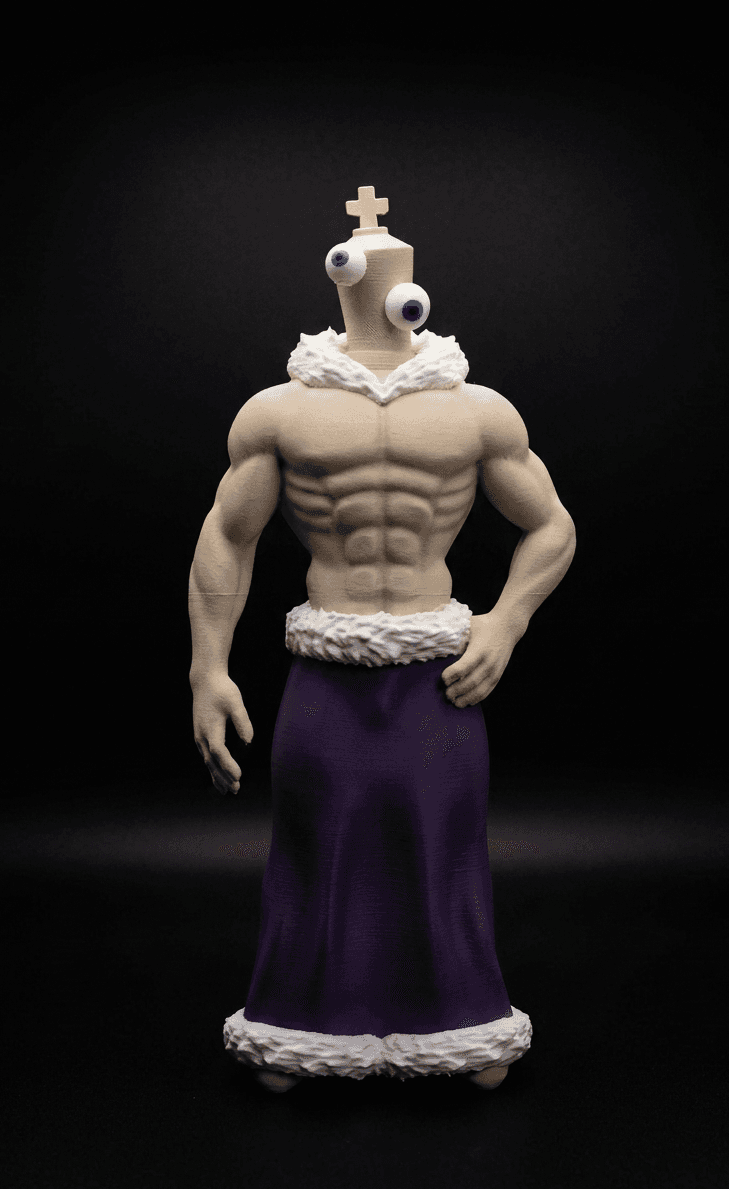 Figurine Sexy Kinger TADC, vue 2 — impression 3D, La Cale aux Trésors