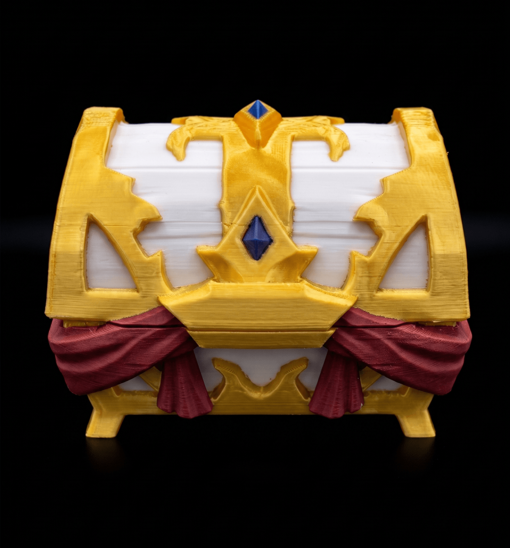 Figurine Coffre de Fortune, vue 2 — impression 3D, La Cale aux Trésors