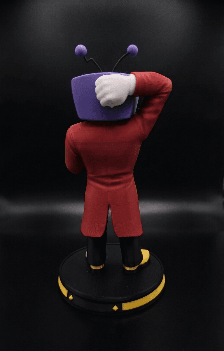 Figurine Tenna - Deltarune, vue 3 — impression 3D, La Cale aux Trésors