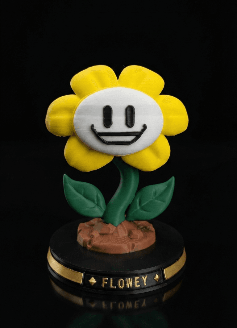 Figurine Flowey – Undertale 🌻 — impression 3D, La Cale aux Trésors